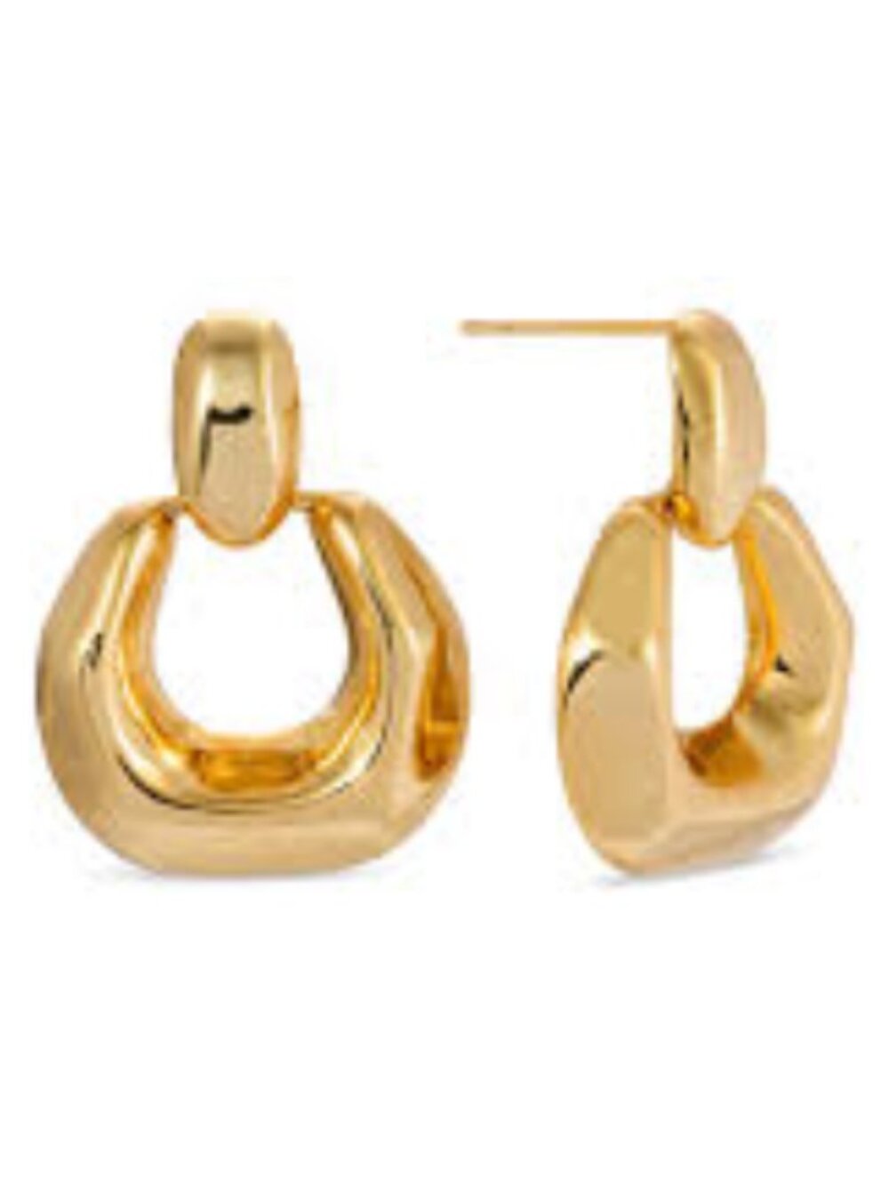 NWT Eye Candy LA Goldtone Dangle Drop Earrings